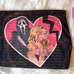 Large Scream Black Bleached Graphic Tee